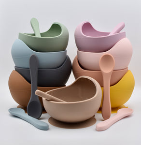 suction bowls and spoons