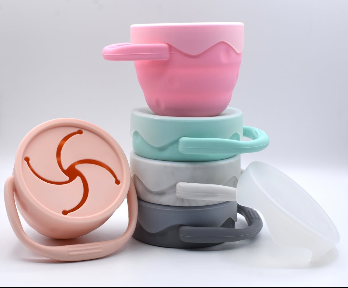 Foldable Snack Cup For Toddlers And Babies - Non-spill Snack
